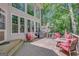 Spacious deck with ample seating is perfect for outdoor relaxation at 606 Wingspread, Peachtree City, GA 30269