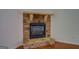 Close-up shot of a stone fireplace, highlighting the craftsmanship and design at 9187 Golfside Cir, Covington, GA 30014