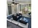 Cozy sunroom with comfortable seating and plenty of windows, providing a relaxing space to enjoy the outdoors at 9361 Arbor Glenn Ct, Jonesboro, GA 30236