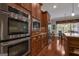 Contemporary kitchen featuring stainless steel appliances and ample counter space at 185 Platinum Ridge Pt, Fayetteville, GA 30215