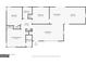 Floor plan displaying layout of bedrooms, bathrooms, living room, dining room, and kitchen at 2282 Belmont Dr, Decatur, GA 30032