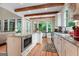 Kitchen with stone countertops, cabinets and an island at 5130 Pratt Sw St, Covington, GA 30014