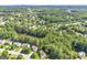 Aerial view of neighborhood featuring lush greenery and numerous homes, creating a peaceful and serene environment at 7505 Brookwood Way, Cumming, GA 30041