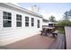 Exterior shot of a wooden deck, ideal for outdoor dining and entertaining at 3686 Calmer Cir, East Point, GA 30344