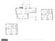 Detailed floor plan showcasing layout of bedrooms, bathrooms, living spaces, kitchen, deck, porch, and other rooms at 3686 Calmer Cir, East Point, GA 30344