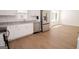 Kitchen with stainless steel appliances, granite counters, and bright white cabinets at 3686 Calmer Cir, East Point, GA 30344