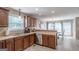 Efficient kitchen with stainless steel appliances and dining area promotes seamless meal preparation at 53 Denny Ln, Dallas, GA 30157