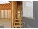 View of the unfinished stairwell to a bonus room in a detached garage at 1709 Reese Rd, Sharpsburg, GA 30277