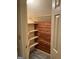 Closet with cedar paneling and shelving at 807 Oak Bridge Ln, Fayetteville, GA 30214