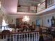 Elegant dining room with chandelier and ample seating at 5523 Bahia Mar Cir, Stone Mountain, GA 30087