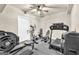 Home gym featuring a treadmill, elliptical machine, and weightlifting equipment at 2619 Dayview, Atlanta, GA 30331