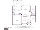 Detailed floor plan showcasing layout of a multi-story home with room dimensions at 2619 Dayview, Atlanta, GA 30331