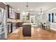 Beautiful kitchen features stainless steel appliances, hardwood floors, and granite countertops at 2619 Dayview, Atlanta, GA 30331