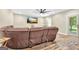 Living room with wood floors, a large sofa, and a flat-screen television at 2619 Dayview, Atlanta, GA 30331