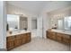 Spacious bathroom featuring double sinks and a separate tub and shower at 366 Whitney Ln, Mcdonough, GA 30253