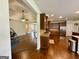 View of kitchen and eating area shows open floor plan at 116 Standford Dr, Mcdonough, GA 30252
