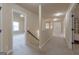 Hallway with carpeted floors and views into bedroom at 125 Seawright Dr, Fayetteville, GA 30215