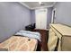 Bedroom with neutral paint at 206 Birchin Dr, Woodstock, GA 30188