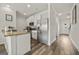 Well-equipped kitchen featuring modern appliances and a convenient layout at 8717 Lakeview Commons, Jonesboro, GA 30238