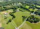 Breathtaking aerial shot of a property with serene ponds and open green spaces at 226 Euharlee Five Forks Rd, Kingston, GA 30145