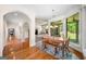 Open dining area with hardwood floors, large windows, and easy access to living room at 226 Euharlee Five Forks Rd, Kingston, GA 30145