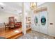 Formal dining room featuring hardwood floors and elegant chandelier at 226 Euharlee Five Forks Rd, Kingston, GA 30145