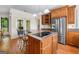 Stylish kitchen with stainless steel appliances, granite countertops, and a central island at 226 Euharlee Five Forks Rd, Kingston, GA 30145