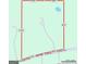 Aerial view of a large land plot with dimensions outlined in red, near Euharlee Five and Forks Rd at 226 Euharlee Five Forks Rd, Kingston, GA 30145