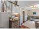 Beautiful entryway with a staircase, hardwood floors, and decorative furnishings at 214 Palette Ln, Peachtree City, GA 30269