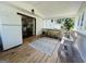 Covered porch with outdoor bench seating at 610 Tower Rd, Peachtree City, GA 30269