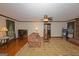 Comfortable living room with hardwood floors and a ceiling fan at 183 Inman Rd, Fayetteville, GA 30215