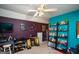 Bonus Room with two-tone walls, carpet, custom decor and natural light at 190 Country Club Dr, Hiram, GA 30141