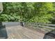 Wooden deck with a view of the mature trees at 419 Jeffery Dr, Locust Grove, GA 30248