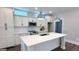 Modern kitchen featuring a center island and stainless steel appliances at 485 West Ave, Bowdon, GA 30108