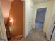 Second story hallway with access to carpeted bedroom at the end of the hall at 424 Ivey Edwards Ln, Mcdonough, GA 30253