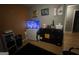 A cozy bedroom featuring organized storage shelves and modern decor at 45 Oak Wood Lane, Covington, GA 30016