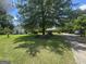 Picturesque view of a well-manicured lawn with mature trees, showcasing homes on a private, inviting street at 5061 Old Atlanta Rd, Hampton, GA 30228