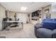 Basement features a large recreation space for music or gaming at 4352 Treeline Way, Douglasville, GA 30135