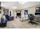 Spacious basement features recreation space for music and gaming at 4352 Treeline Way, Douglasville, GA 30135