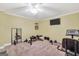 Home gym featuring exercise equipment and motivational decor at 106 Big Cotton Trl, Mcdonough, GA 30252