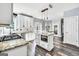 Modern kitchen with stainless steel appliances and a center island at 106 Big Cotton Trl, Mcdonough, GA 30252