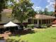Spacious backyard with a well-manicured lawn and mature trees providing ample shade at 3746 Gladney Dr, Atlanta, GA 30341