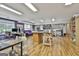 Large, flexible basement with bright lighting, versatile spaces, hardwood floors and room for multiple uses at 140 Silvermere, Fayetteville, GA 30215