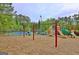 Playground and tennis court surrounded by lush trees, offering various recreational opportunities within the community at 155 Westminister Village Blvd, Sharpsburg, GA 30277