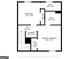 Upstairs floor plan featuring two bedrooms, two baths, laundry, and hall at 134 Watercress Ct, Stockbridge, GA 30281