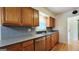 Kitchen sink and countertops, complemented by hardwood floors at 1527 Patricia Dr, Morrow, GA 30260