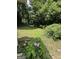 Lush backyard with mature trees and blooming hydrangea, perfect for relaxation at 1597 Joseph E Boone Nw Blvd, Atlanta, GA 30314