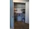 Organized pantry with shelving and storage bins, providing ample space for food and household items at 11096 Cornerstone Way, Hampton, GA 30228