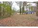 Expansive backyard with mature trees offering privacy and ample space for outdoor activities at 130 Mount Zion Sw Rd, Atlanta, GA 30354