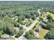 A high angle view of the lush neighborhood with mature trees and well-kept properties at 100 Castlebrook Chase, Tyrone, GA 30290